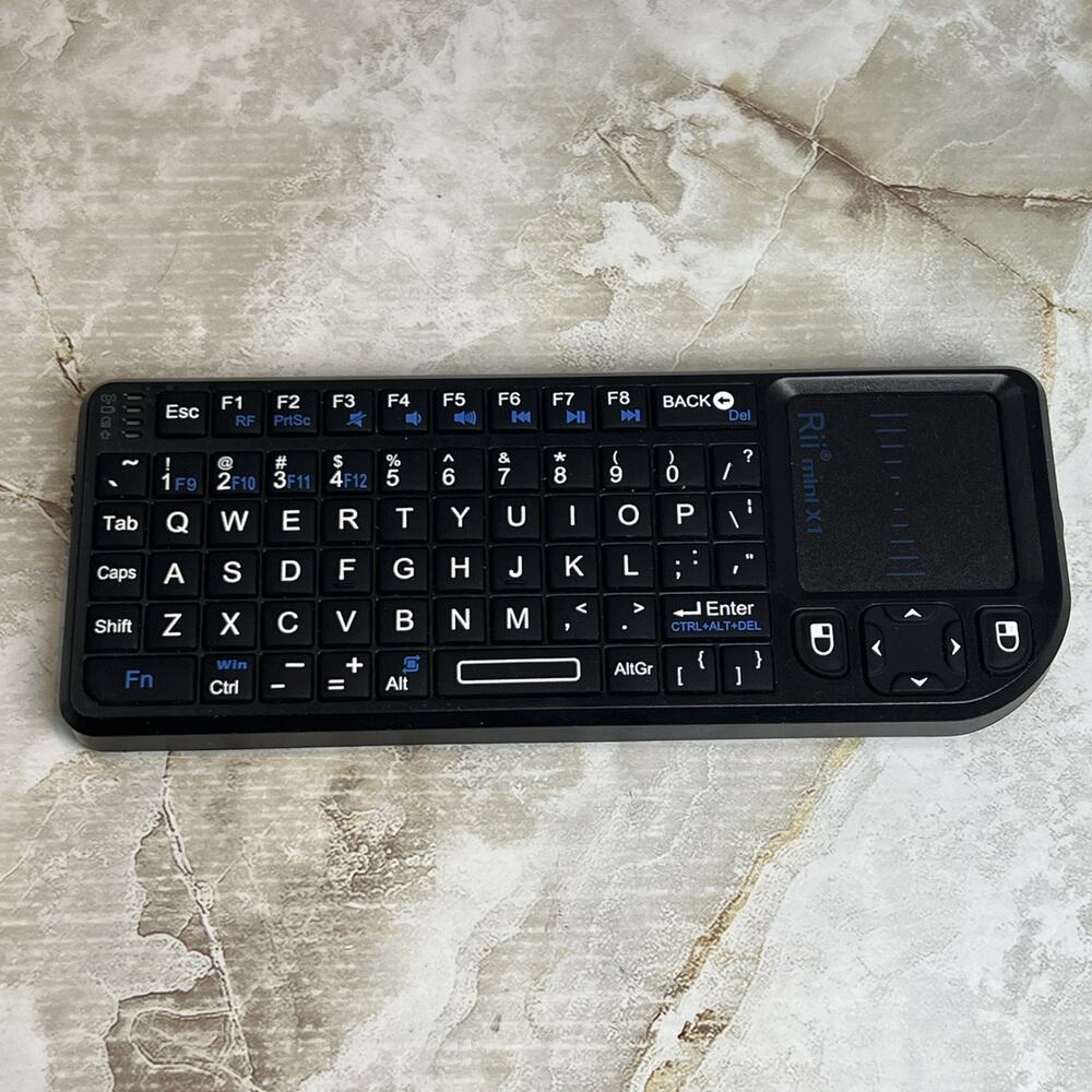 Rii RT-MWK01 Mini X1 Keyboard FOR PARTS or REPAIR - UNTESTED